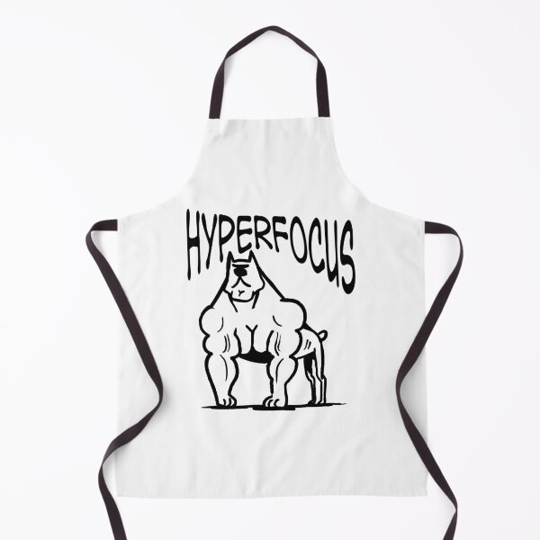 Item preview, Hyperfocus Buff Dog Funny ADHD Bold Typography Design designed and sold by lenalenspod.