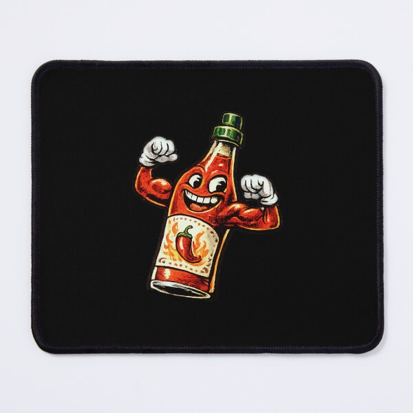 Item preview, Hot Sauce Bottle Flexing in Mirror Pleased With Itself – Bold Mexican Folk Art Ornate Illustration designed and sold by OnPointOutfits.