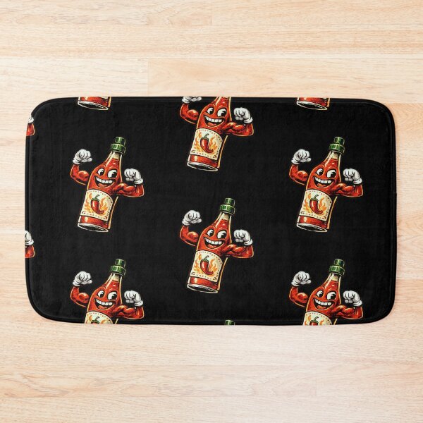 Item preview, Hot Sauce Bottle Flexing in Mirror Pleased With Itself – Bold Mexican Folk Art Ornate Illustration designed and sold by OnPointOutfits.