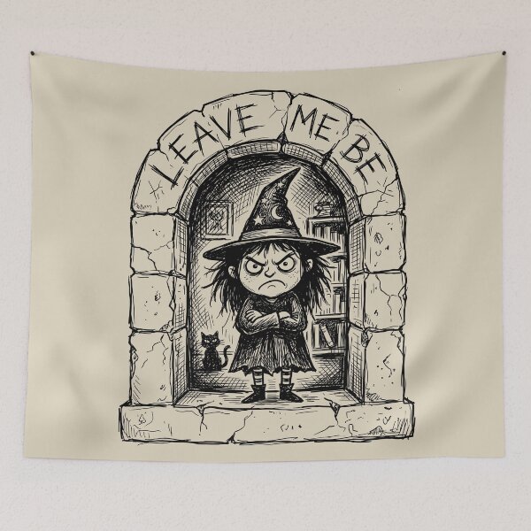 Item preview, Arched Window Glare - Spooky Cute Witch designed and sold by bapupa.
