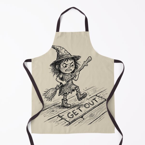 Item preview, Broomstick Floor Slam - Spooky Cute Witch designed and sold by bapupa.