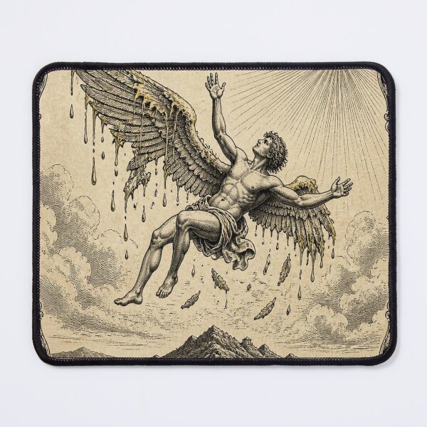 Item preview, Icarus Ivory Vintage Greek Mythology Art designed and sold by SunnyDesign82.