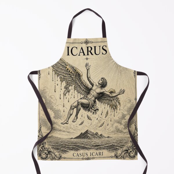Aperçu de l'œuvre Icarus Ivory Vintage Greek Mythology Art créée et vendue par SunnyDesign82.