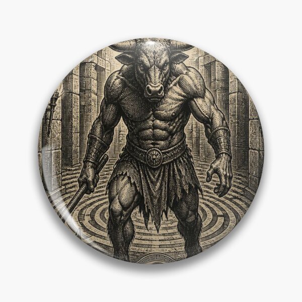 Artikelvorschau, Minotaur Ivory Vintage Greek Mythology Art entworfen und verkauft von SunnyDesign82.