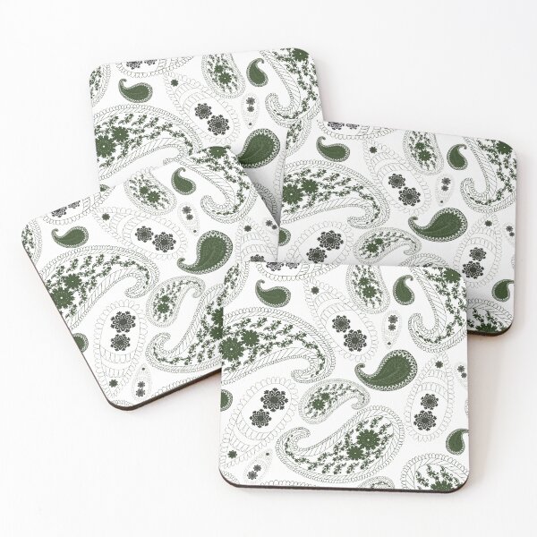 Item preview, Seamless paisley pattern featuring elegant and flowing ornamental shapes with a timeless aesthetic designed and sold by Line-Aura.