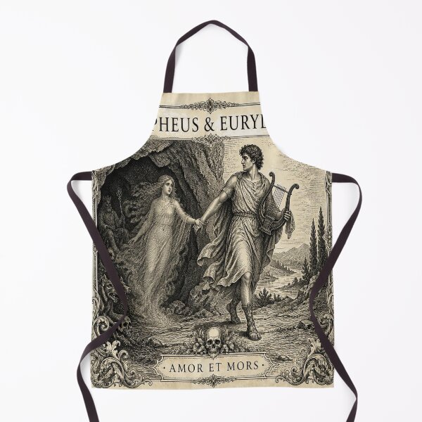 Item preview, Orpheus and Eurydice Ivory Vintage Greek Mythology Art designed and sold by SunnyDesign82.