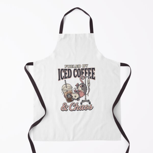 Item preview, Fueled by Iced Coffee and Chaos Retro Opossum Vintage Badge designed and sold by SandyPlace.