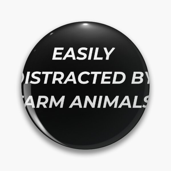 Item preview, Easily Distracted By Farm Animals Funny Country Lifestyle Gardener designed and sold by IronAndSoil.