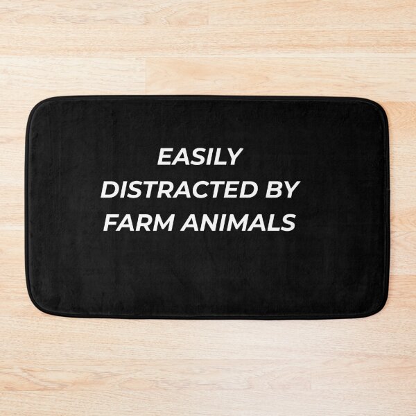 Item preview, Easily Distracted By Farm Animals Funny Country Lifestyle Gardener designed and sold by IronAndSoil.