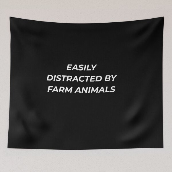 Item preview, Easily Distracted By Farm Animals Funny Country Lifestyle Gardener designed and sold by IronAndSoil.