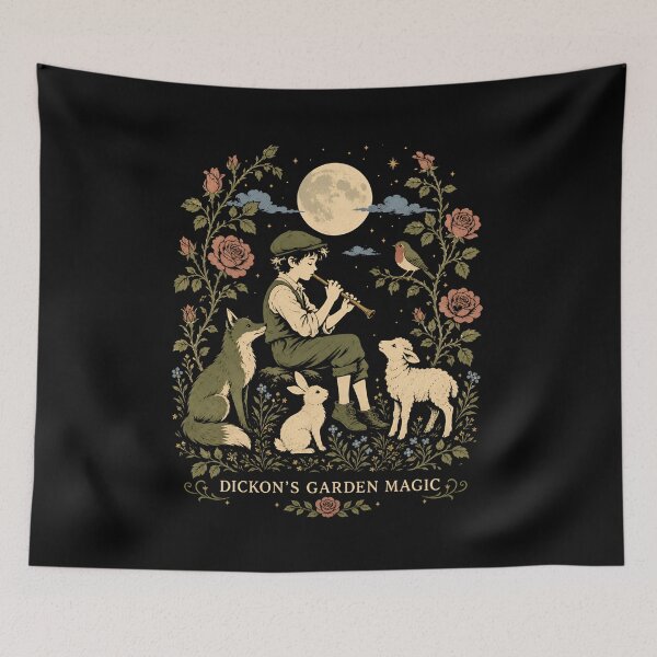 Item preview, Dickons Garden Magic The Secret Garden Animals Flute Moon designed and sold by Fenay Designs.