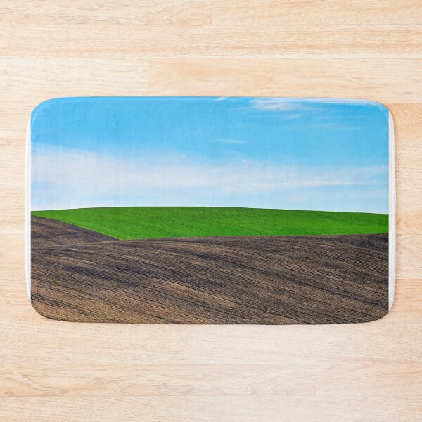 Item preview, Plowed and green wheat fields,Moravia rolling hills landscape at spring,Czech Republic designed and sold by goceris.