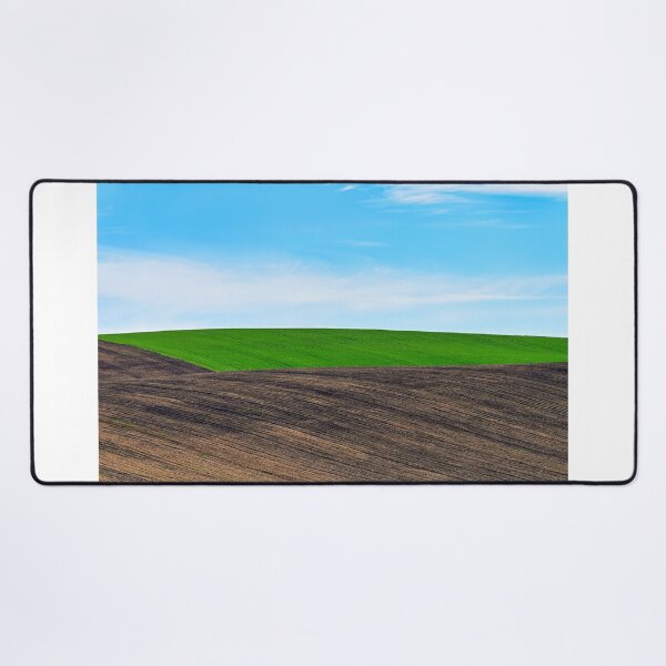 Item preview, Plowed and green wheat fields,Moravia rolling hills landscape at spring,Czech Republic designed and sold by goceris.