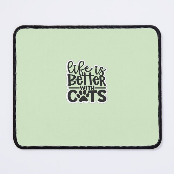 Item preview, Life Is Better With Cats Design | Cat Lover Typography | Cute Pet Quote designed and sold by Blushbomb.