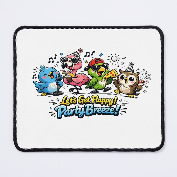 Item preview, Let’s Get Flappy! – Funny Cartoon Birds Party Design designed and sold by EdgeSphere.