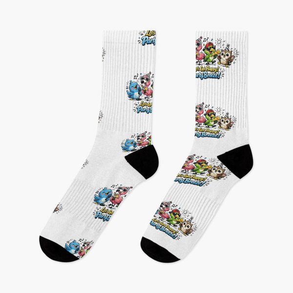 Item preview, Let’s Get Flappy! – Funny Cartoon Birds Party Design designed and sold by EdgeSphere.