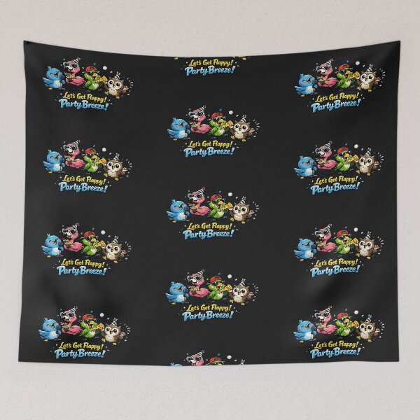 Item preview, Let’s Get Flappy! – Funny Cartoon Birds Party Design designed and sold by EdgeSphere.