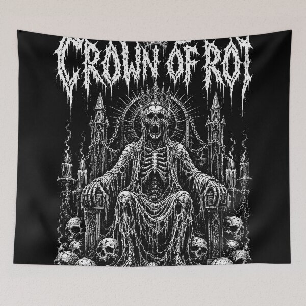 Item preview, CROWN OF ROT | Vintage Death Metal T-Shirt | Kingdom Of Decay | RetroCrypt Studio designed and sold by RetroCrypt Studio.