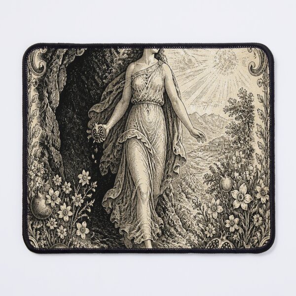 Item preview, Persephone Ivory Vintage Greek Mythology Art designed and sold by SunnyDesign82.