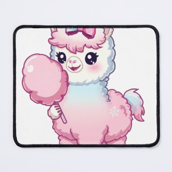 Item preview, Kawaii Cotton Candy Alpaca | Cute Chibi Alpaca Sticker designed and sold by Stylestickers55.