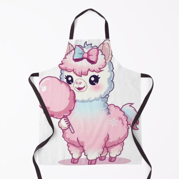 Item preview, Kawaii Cotton Candy Alpaca | Cute Chibi Alpaca Sticker designed and sold by Stylestickers55.