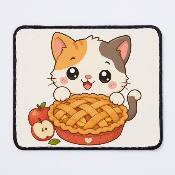 Item preview, Cute Calico Cat Apple Pie Autumn Baking Art designed and sold by Seculinator.