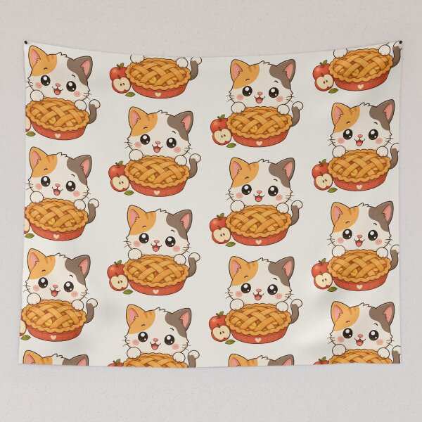 Item preview, Cute Calico Cat Apple Pie Autumn Baking Art designed and sold by Seculinator.