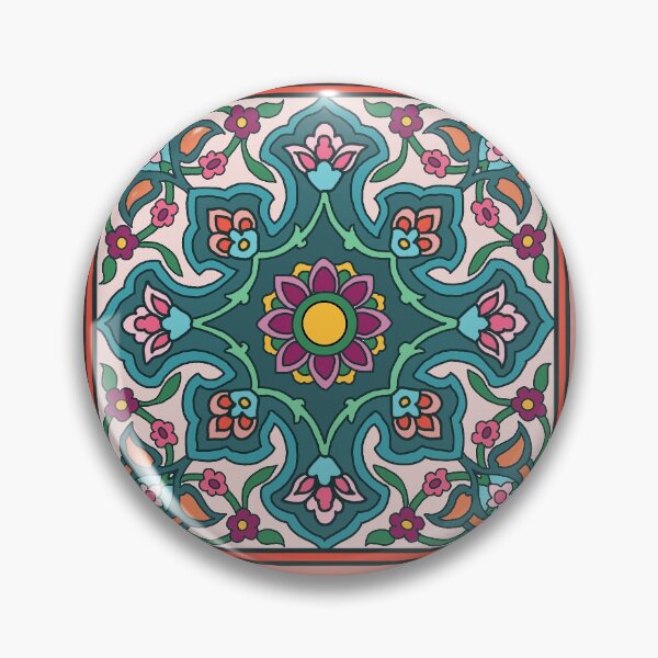 Item preview, Floral Spanish Tile designed and sold by Mirabel Design.