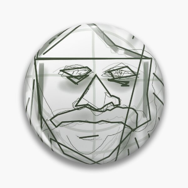 Item preview, "Face Behind the Lines" یا "Geometric Mask" designed and sold by SoHighD.