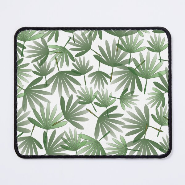 Item preview, Green leaves seamless pattern inspired by tropical and botanical foliage designed and sold by Line-Aura.