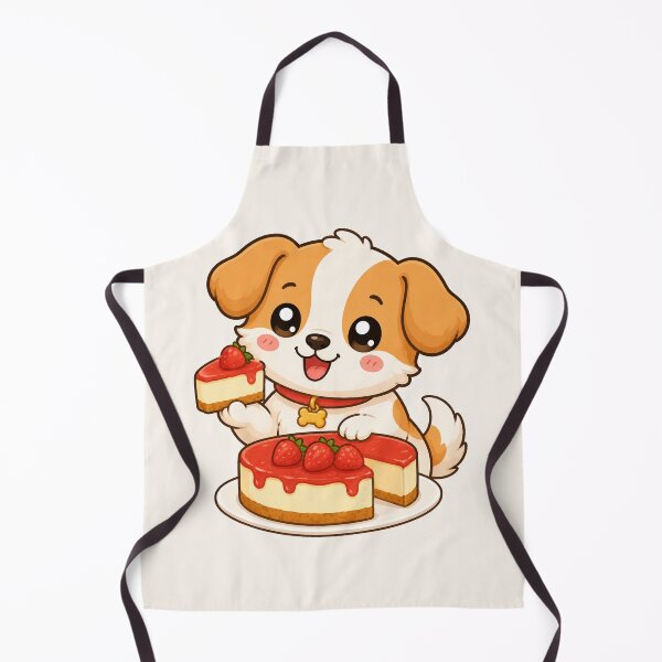 Item preview, Cute Puppy Strawberry Cheesecake Dessert Baking Art designed and sold by Seculinator.