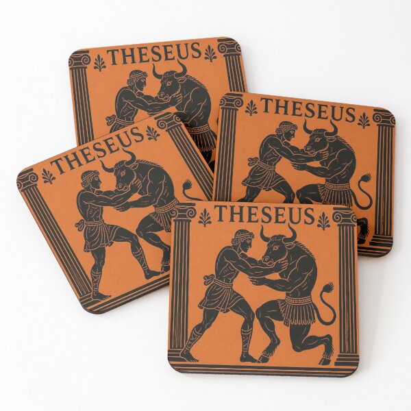 Item preview, Theseus and Minotaur Greek Vase Art Shirt designed and sold by SunnyDesign82.