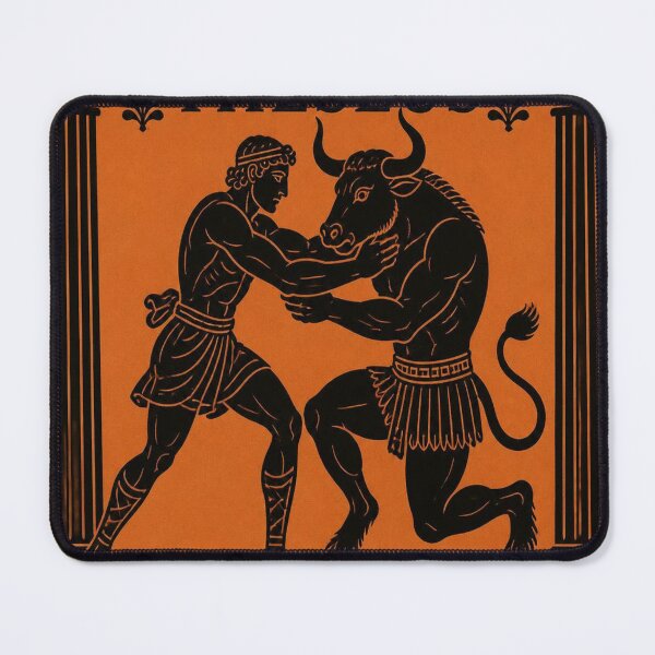 Item preview, Theseus and Minotaur Greek Vase Art Shirt designed and sold by SunnyDesign82.