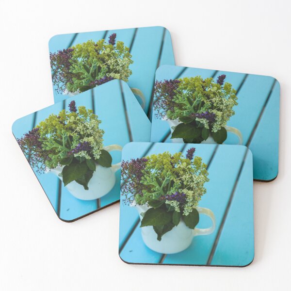 Item preview, Wildflowers in a white enamel cup designed and sold by Isar1.
