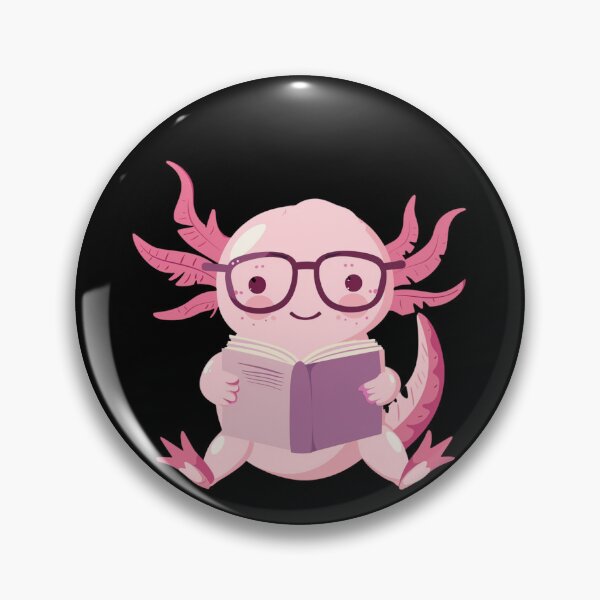 Item preview, Reads A Lotl Funny Axolotl Shirt - Cute Axolotl Book Lover T-Shirt - Kawaii Reading Pun Gag Gift designed and sold by VectorForge.