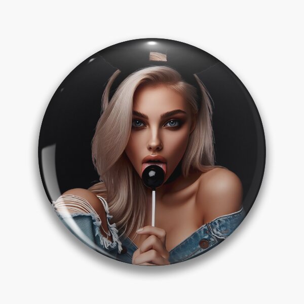 Item preview, Bunny Girl Licking Black Lollipop designed and sold by Voodoo Store Paranormal Collections.