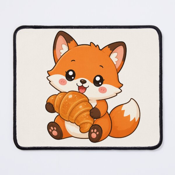 Item preview, Cute Fox Croissant French Bakery Pastry Art designed and sold by Seculinator.