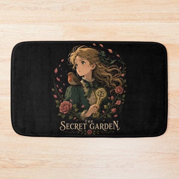 Item preview, The Secret Garden Mary Lennox Anime Portrait Glowing Golden Key designed and sold by Fenay Designs.