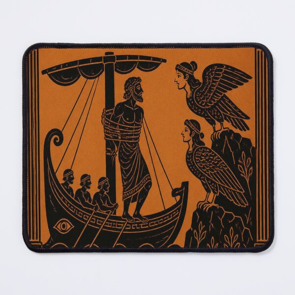 Item preview, Odysseus and Sirens Greek Vase Art Shirt designed and sold by SunnyDesign82.