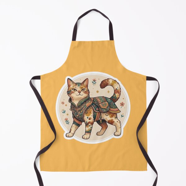 Item preview, Cute Traditional Patterned Cat Sticker designed and sold by Iampoji.