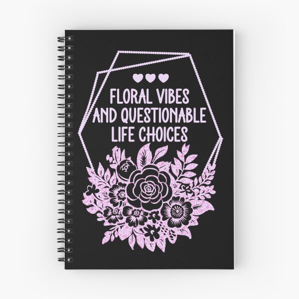 Item preview, Floral Vibes And Questionable Life Choices - Funny Sarcastic Botanical designed and sold by the-Z3nith.