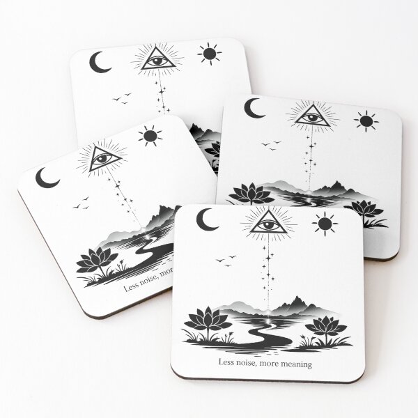 Item preview, Minimalist Symbolic Art – “Less Noise, More Meaning” Spiritual Design designed and sold by EdgeSphere.