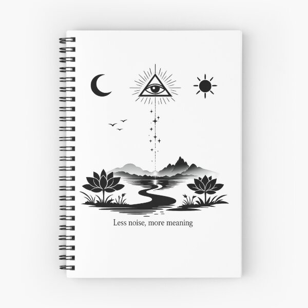 Item preview, Minimalist Symbolic Art – “Less Noise, More Meaning” Spiritual Design designed and sold by EdgeSphere.