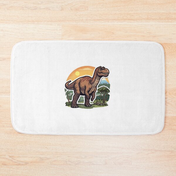 Item preview, Majestic Argentinosaurus Prehistoric Landscape Sticker designed and sold by Artisan Finds Online.