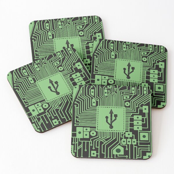 Item preview, Green Micro Chip designed and sold by RainbowColorsArt.