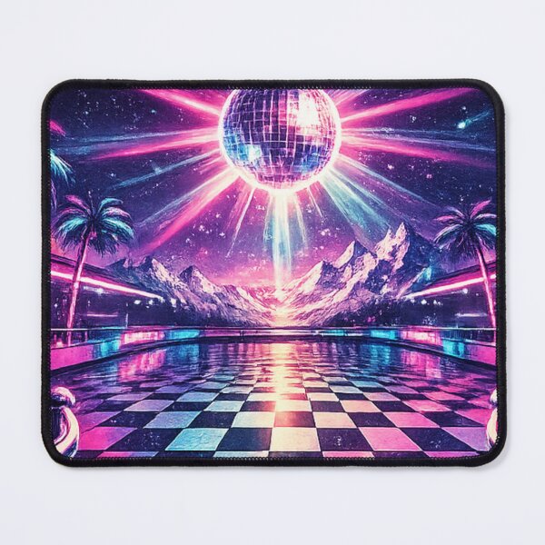 Item preview, Neon Vaporwave Disco Ball Synthwave - Retro 80s Badge designed and sold by irfanshikh.