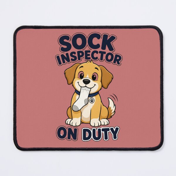 Item preview, Sock Inspector On Duty Funny Dog Shirt designed and sold by Nawi32.