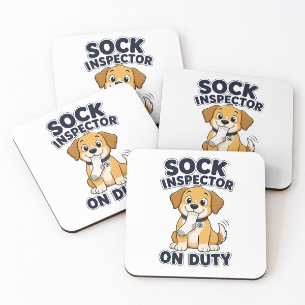 Item preview, Sock Inspector On Duty Funny Dog Shirt designed and sold by Nawi32.