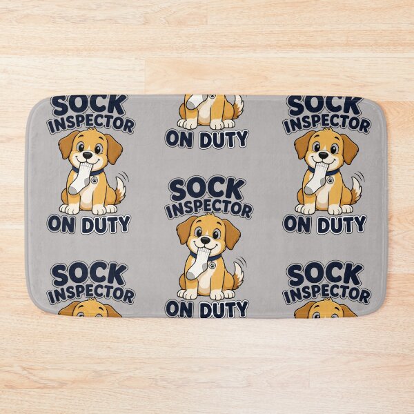 Item preview, Sock Inspector On Duty Funny Dog Shirt designed and sold by Nawi32.