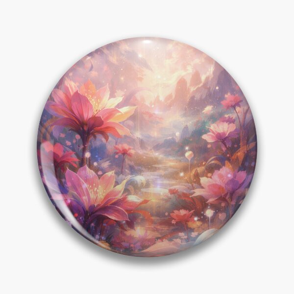 Item preview, Dreamlike Abstract Floral Landscape – Ethereal Bloom Art Print designed and sold by EdgeSphere.